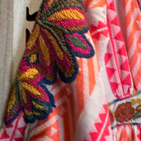 Farm Rio Embroidered V-Neck Maxi Dress - Picture 6 of 9